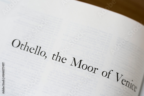 Foto Title page for Shakespeare's play Othello