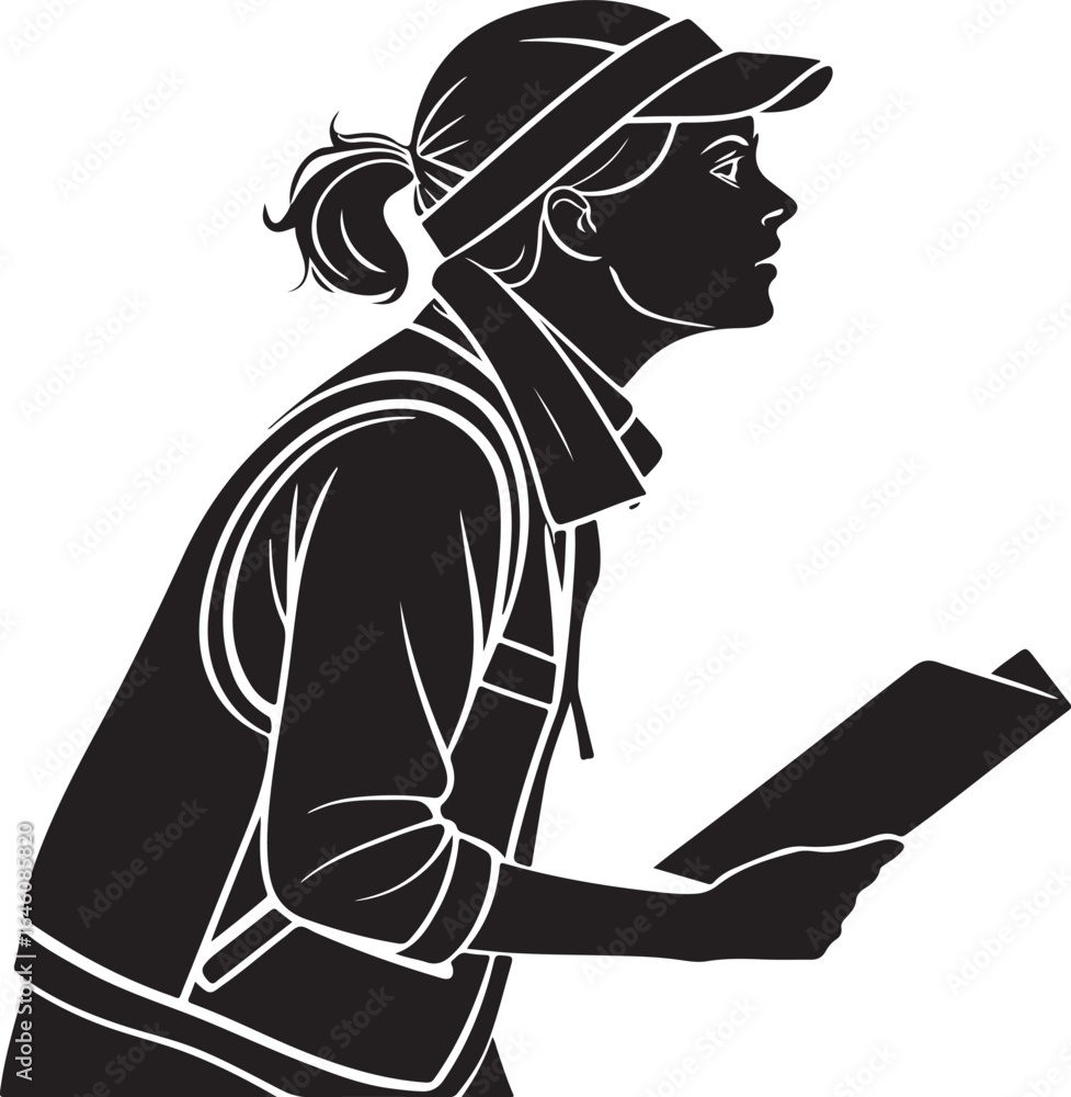 Fototapeta premium man with a suitcase