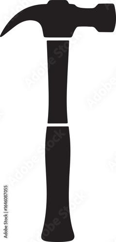 Classic Hammer Vector Illustration Tool Icon Isolated on Transparent Background