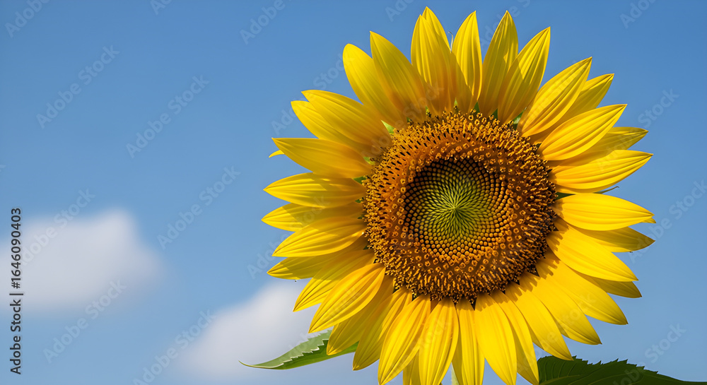sunflower on a blue sky sunflower on a blue sky