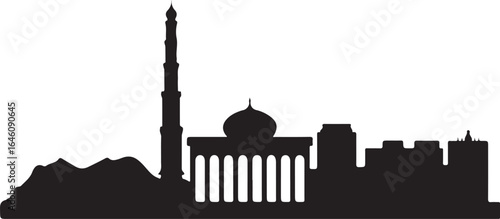 Muscat skyline horizontal banner Oman cityscape vector black on white

Muscat skyline horizontal banner Oman cityscape vector black on white