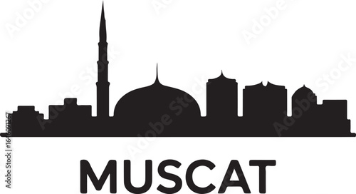 Muscat skyline horizontal banner Oman cityscape vector black on white

Muscat skyline horizontal banner Oman cityscape vector black on white