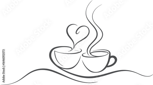 cup of coffee with heart