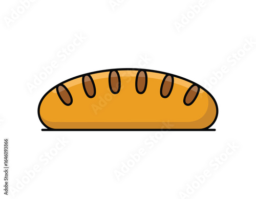 Warm crusty loaf of bread ready for enjoyment