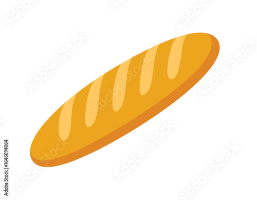 Golden baguette ready for delicious baking and enjoyment
