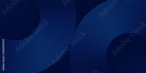 abstract dark background with glowing lines circles. eps10