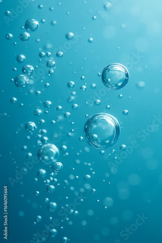 Wallpaper Mural Sparkling Water Bubbles Macro. Torontodigital.ca