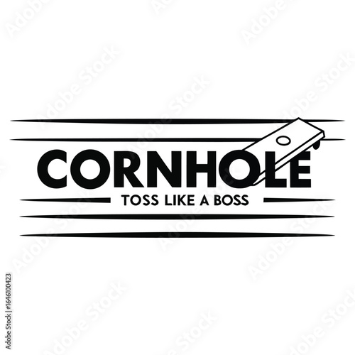 Cornhole logo design for fun, games, and backyard entertainment branding