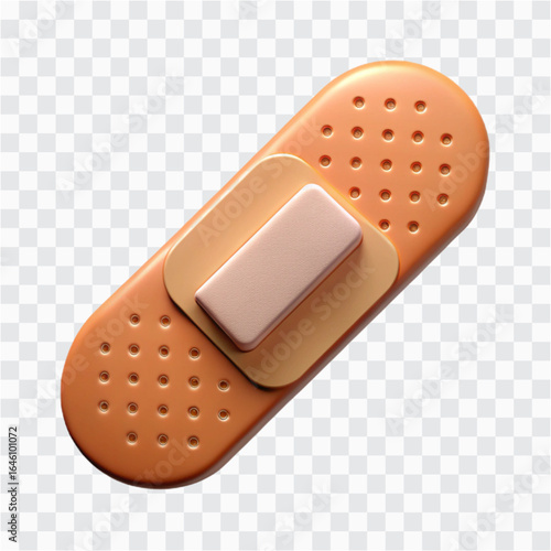3D Band Aid Icon | Medical Patch, First Aid & Wound Care Symbol 2
