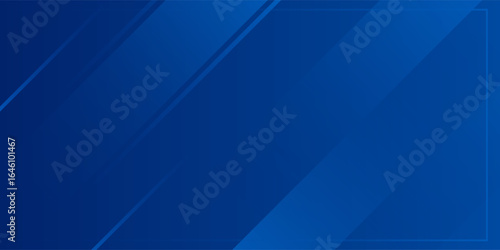Abstract blue background with glowing geometric lines. Modern blue gradient square shape design. Futuristic technology concept.