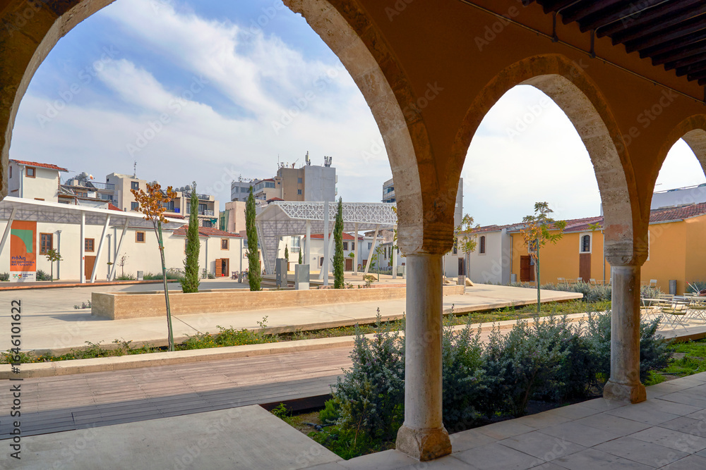Obraz premium View on Zouhouri Mosque, Larnaca, Cyprus