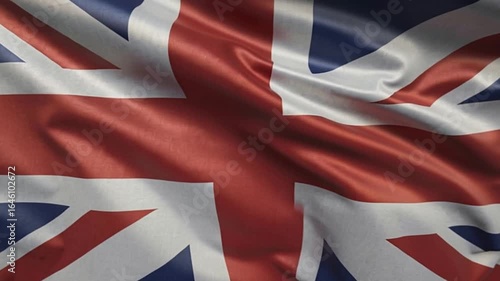 Waving British flag Union Jack