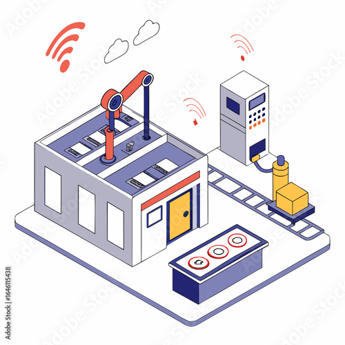  A blockchain concept illustrated with a chain link connecting blocks labeled "A" and "B" with a padlock and bitcoin symbol.