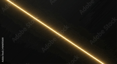 Illuminated Golden Light Streak Across a Dark, Moody Background, Evoking a Sense of Mystery and Energy