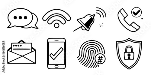 mobile phone shelter and notify vector illustration