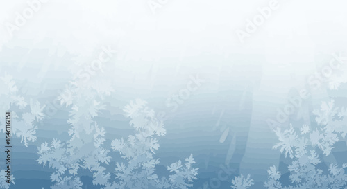Elegant Winter Background with Snowflake Accents and Soft Blue Gradient for Creative Designs