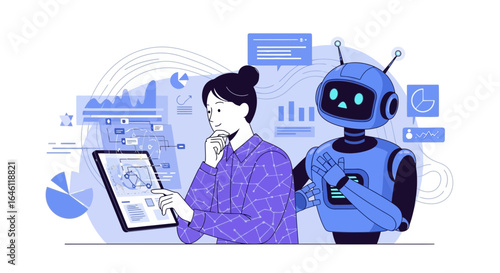 Human-Robot Collaboration for Data Analysis and Insights in Business Intelligence