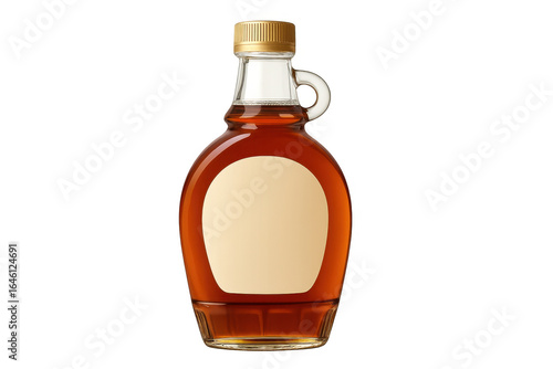 Wallpaper Mural Glass bottle of maple syrup with blank label on transparent background Torontodigital.ca