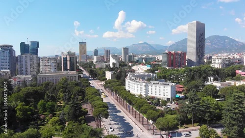 Albania. Tirana city view in the morning 25 June 2025