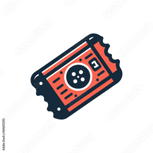 Colorful vintage cassette tape illustration, floating against a minimalist background, evoking nostalgia