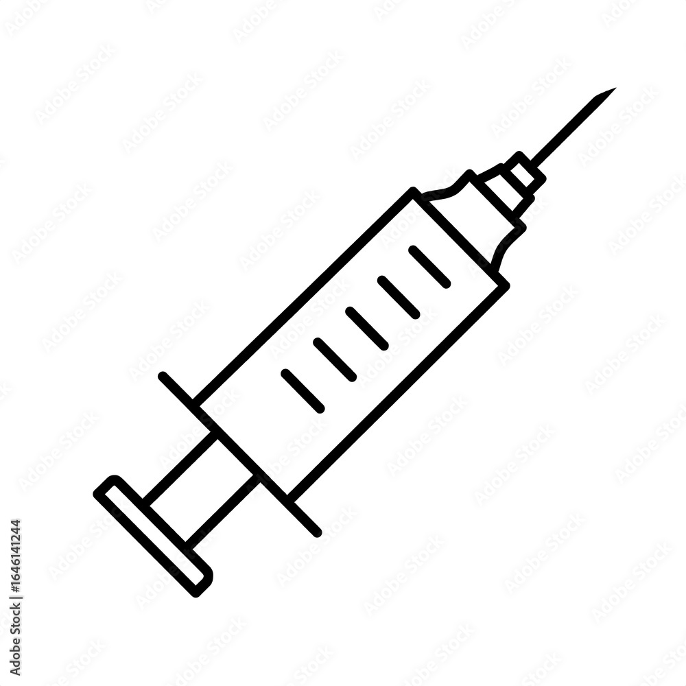 Simple syringe icon Simple syringe icon