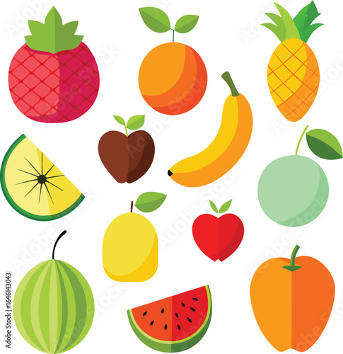 seamless pattern with fruits