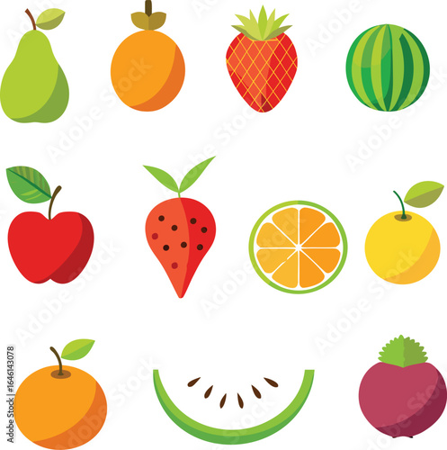 set of fruits