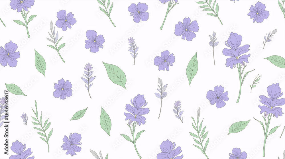 Fototapeta premium seamless floral pattern