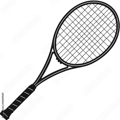 tennis racket and ball