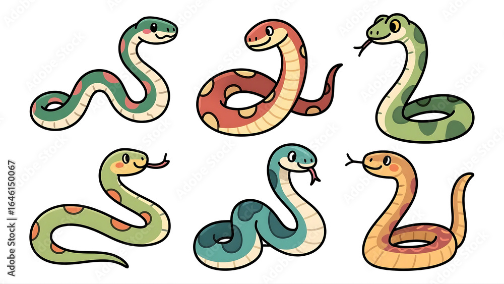 Naklejka premium snake clip art