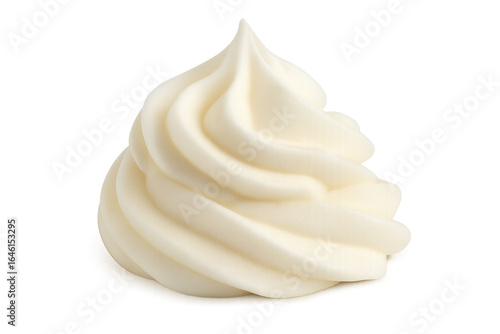 Wallpaper Mural Delicious whipped cream swirl on transparent background Torontodigital.ca