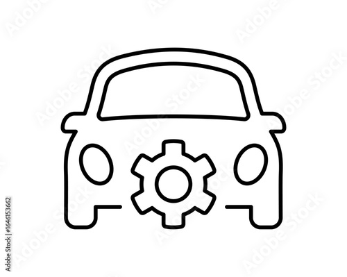 Car and Cog icon