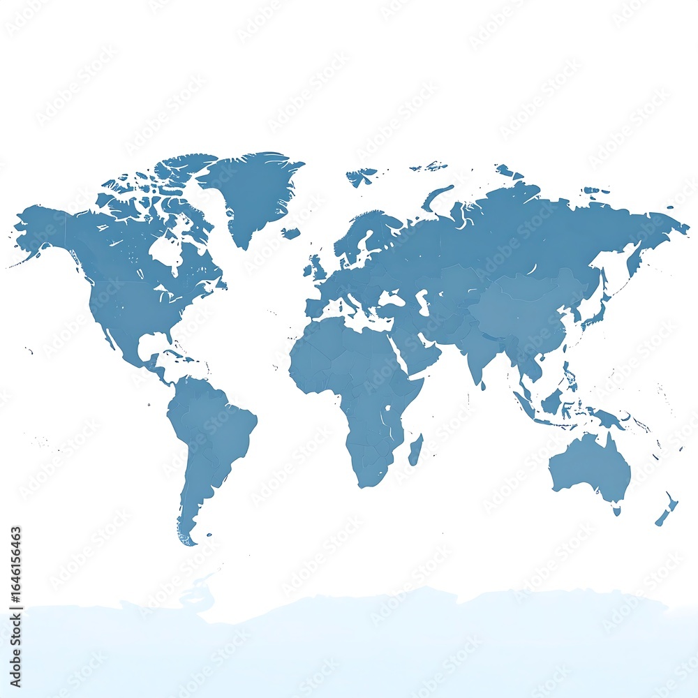 Fototapeta premium Simple world map (1)