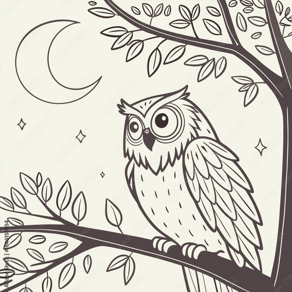 Obraz premium Owl bird in flying pose isolated