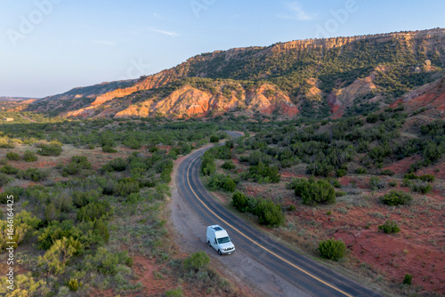 Palo Duro Canyon View from Van Life Camper
