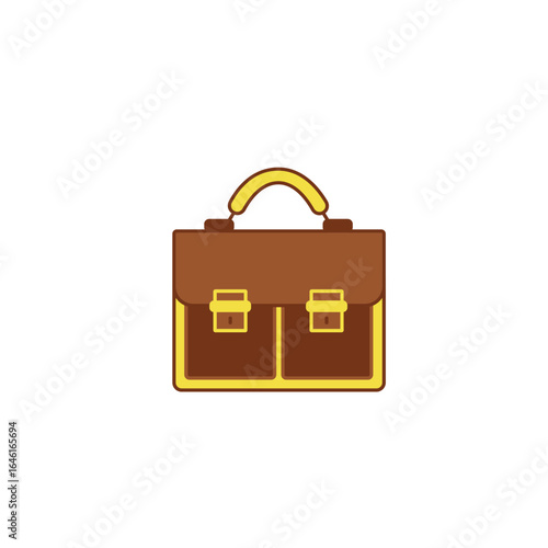 Medical briefcase fill color icon