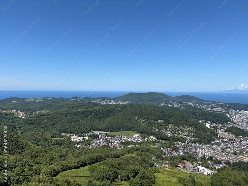 Obraz premium 小樽市内の天狗山展望台