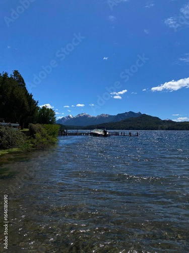 beautiful scenic views, landscapes, mountains and lakes in Bariloche, Rio Negro, Patagonia Argentina