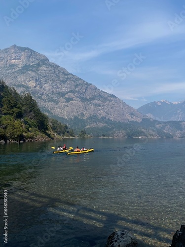 beautiful scenic views, landscapes, mountains and lakes in Bariloche, Rio Negro, Patagonia Argentina