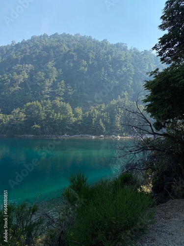 beautiful scenic views, landscapes, mountains and lakes in Bariloche, Rio Negro, Patagonia Argentina
