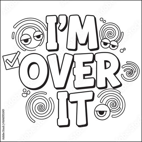 Bold and easy swear word coloring pages for adults.