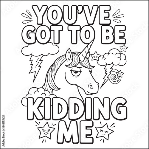 Bold and easy swear word coloring pages for adults.