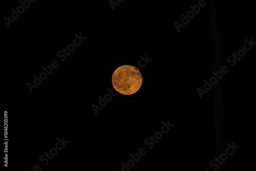 Orange moon over Bowman Gray Stadium