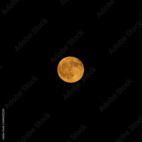 Orange moon over Bowman Gray Stadium