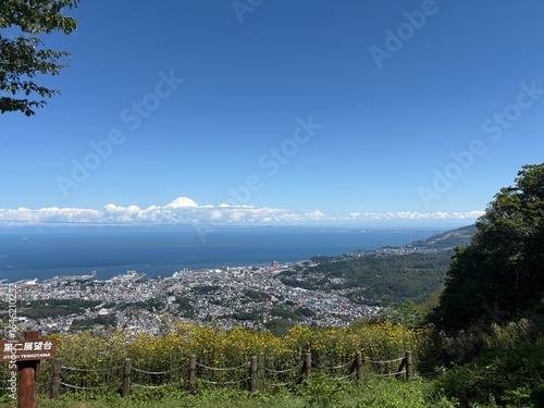 小樽市内の天狗山展望台