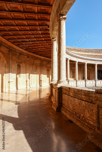Carlos V palace at the Alhambra in Granada, Spain