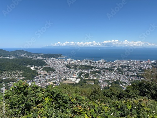 小樽市内の天狗山展望台