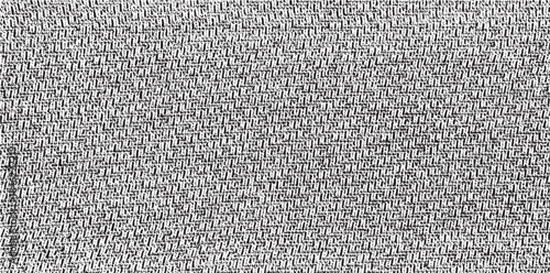 Vector fabric texture. Distressed texture of weaving fabric. Grunge background. Abstract halftone vector illustration. Overlay to create interesting effect and depth. Black isolated on white. EPS10.