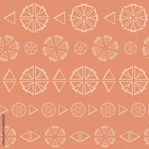 seamless pattern of geometric shapes in the shape of a lemon without a background