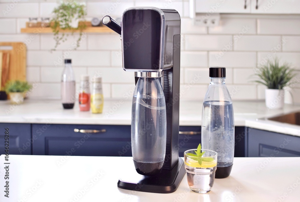 A device for making carbonated water.
